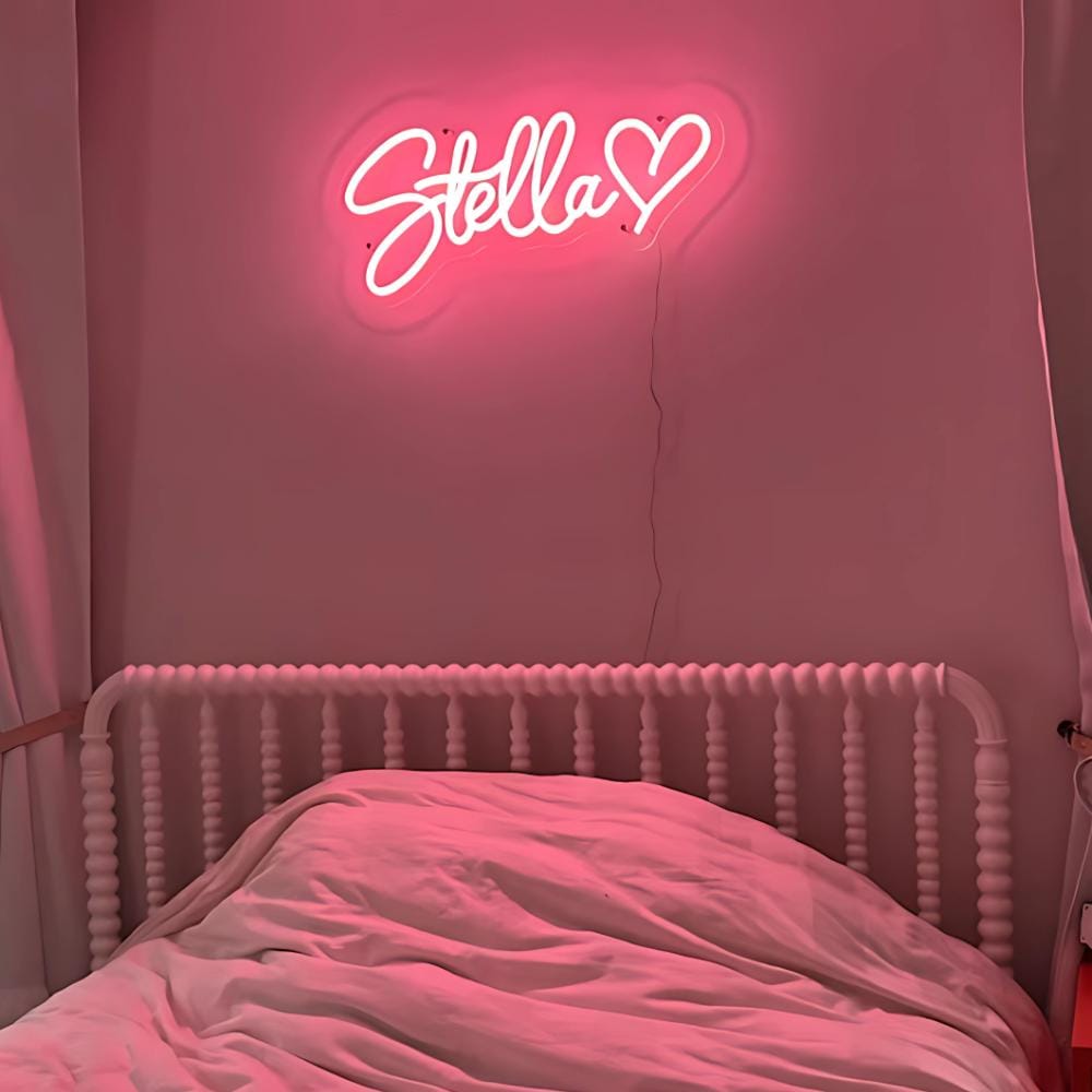 Custom Name Neon Sign for Kids, Custom Led Sign Wall Decor, Custom Led Light Bedroom Decor, Kid's Room Decor Personalized Gift, Gift for Her