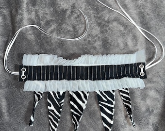 zebra clown collar