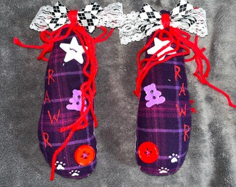 plush bunny ear clips