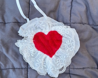 lacy heart eyepatch