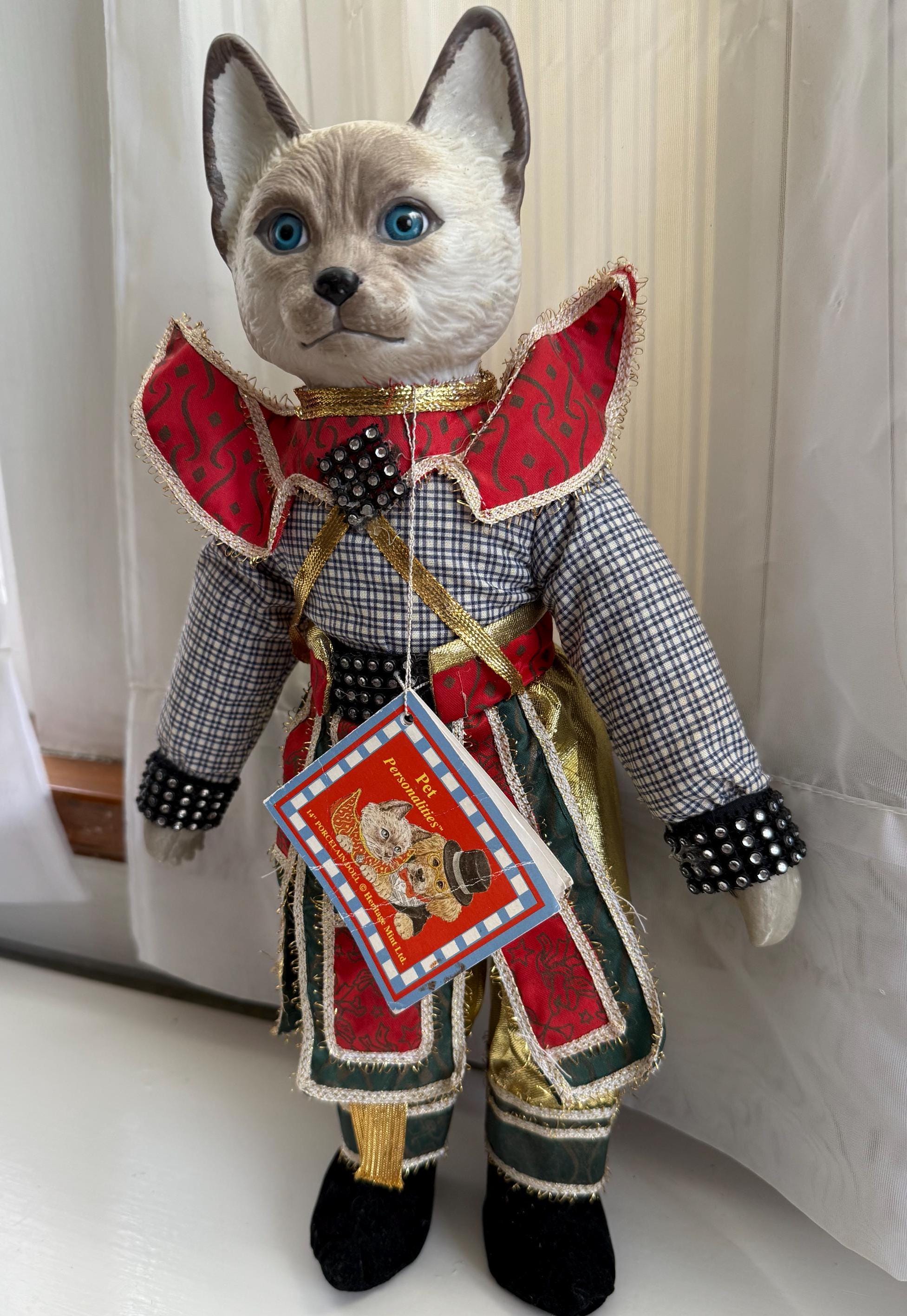 Vintage Porcelain Cat Dolls - Etsy