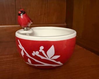 Bowl and spreader set is a piece from the Sandra Lee "Damask" Holiday Collection.