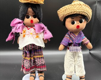 Handcrafted Mexican/Guatemalan Maria Dolls, Worry Dolls, Mayan Folk Art