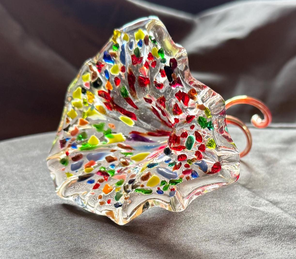 MURANOカラフルな花模様のガラス置物 Murano Glass Flowers With Stems - Etsy