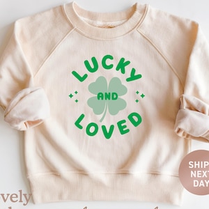 Lucky and Loved St. Patrick's Day Sweatshirt - Clover Pullover