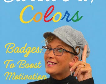 Cursive Writing Workbook: "Master Cursive with Colors"™ PDF ~ "Badges - for Motivation & Celebration!"
