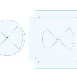 Fichier dxf pour registre de fumoir de barbecue