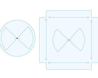 BBQ Smoker Damper dxf file