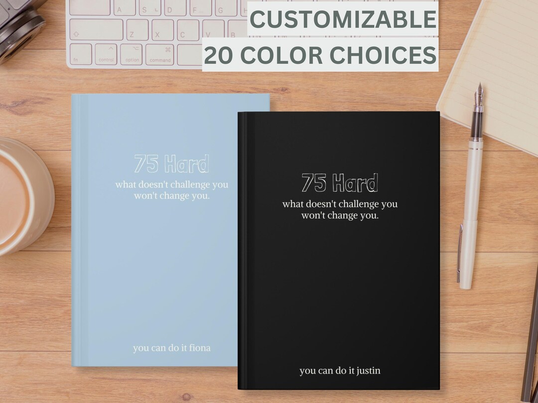 75 Days Hard Challenge, 75 Day Hard Challenge Journal, 75 Days ...