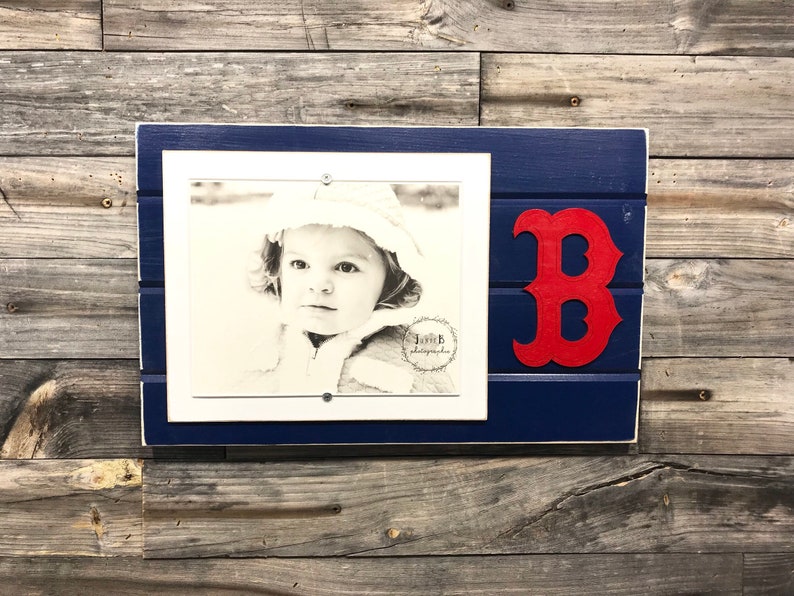 Boston Red Sox picture frame holds 18x10 photo Etsy