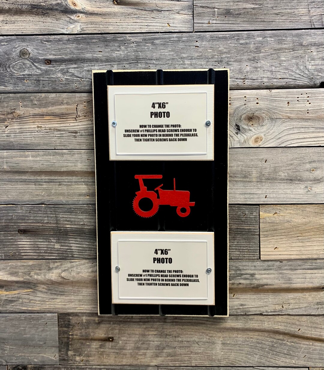 Red and Black Picture Frame Holds 2 4x 6 Photo. Etsy