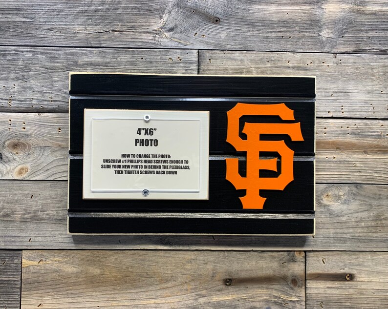 San Francisco Giants Picture Frame Holds 4x6 Etsy