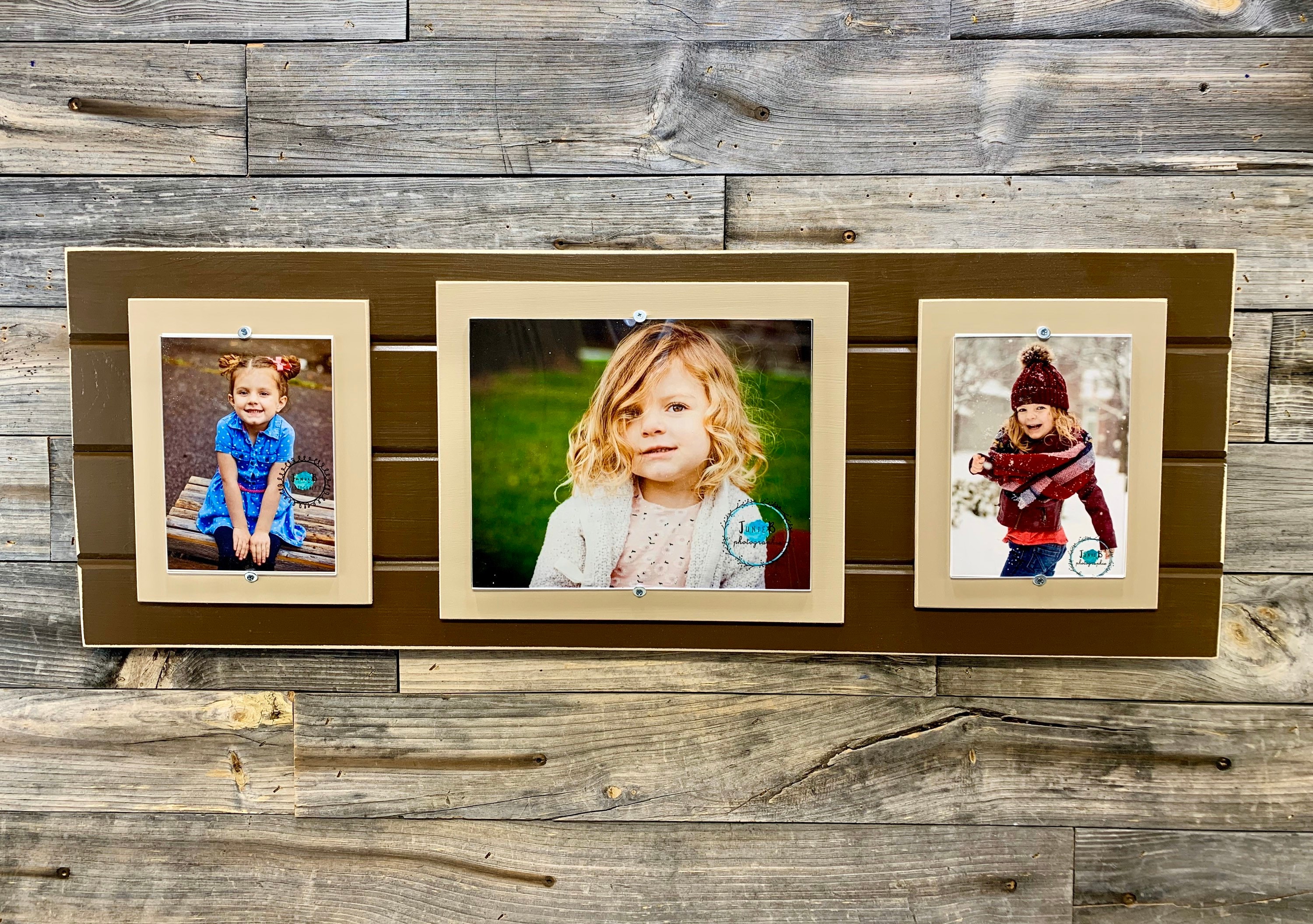 Distressed Wood Picture Holds 2 5x7 and 1 8x10 Collage Frame Etsy