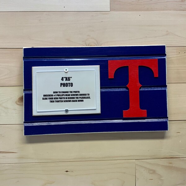 Texas Rangers Frame Texas Rangers - Etsy