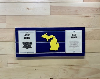 Michigan State University Wood Frame 7x5 Michigan State University Wood Frame 7x5