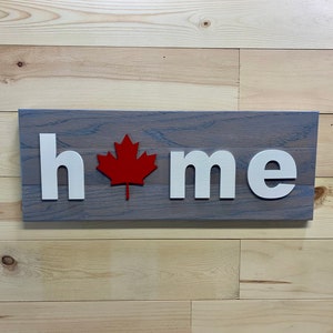 Kanada HOME Plaque, Zeichen mit kanadischen Maple Leaf