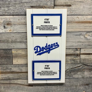 Los Angeles LA Dodgers picture frame holds 2 4&quot;x6&quot; photo, decor