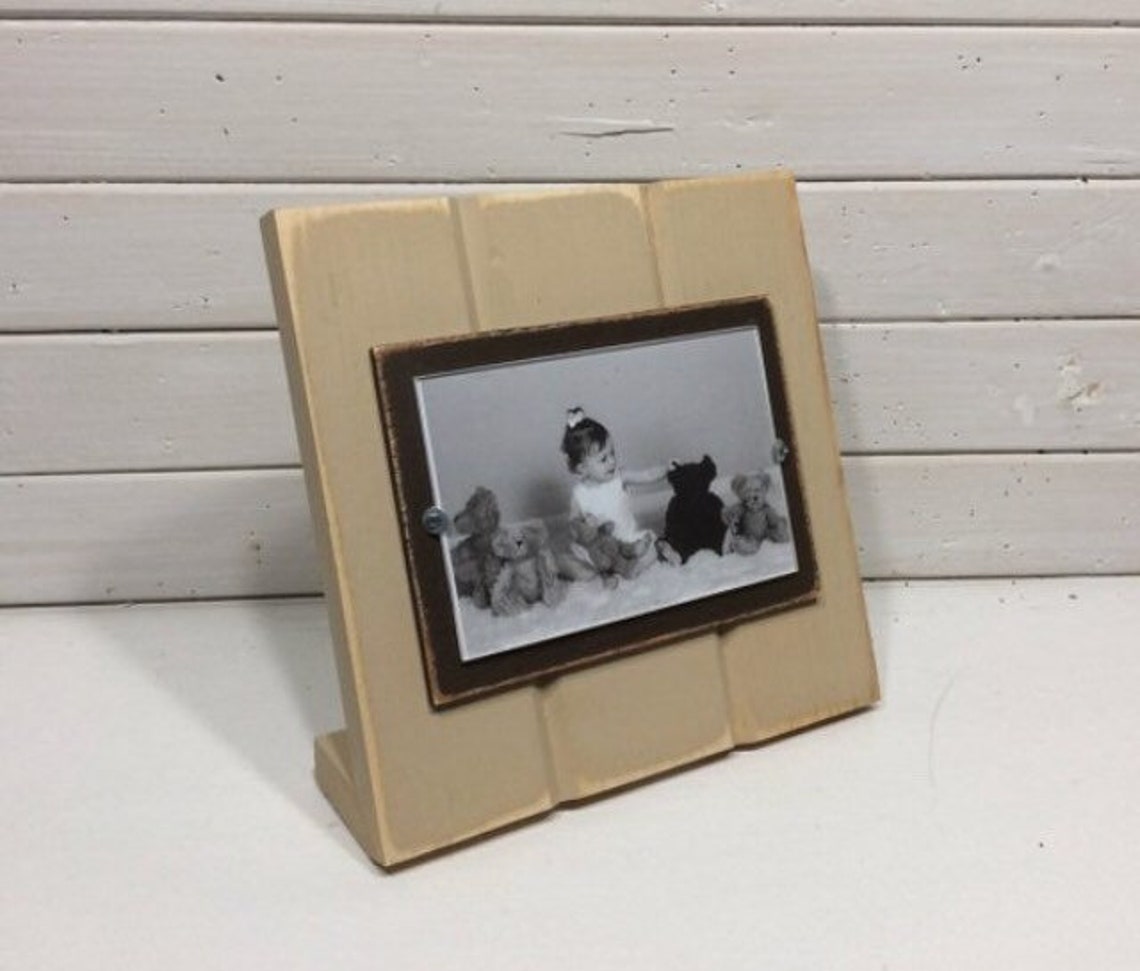Stand up desktop picture frame holds 4x6/ horizontal photo Etsy