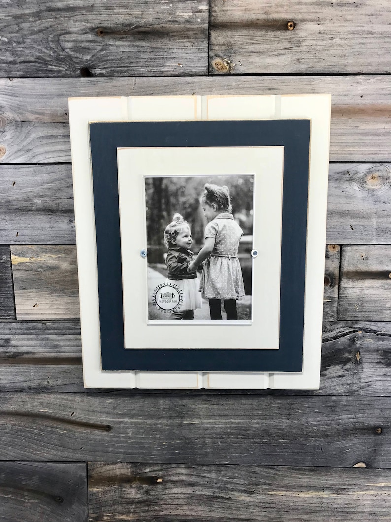 Distressed wood picture frame 5x7
