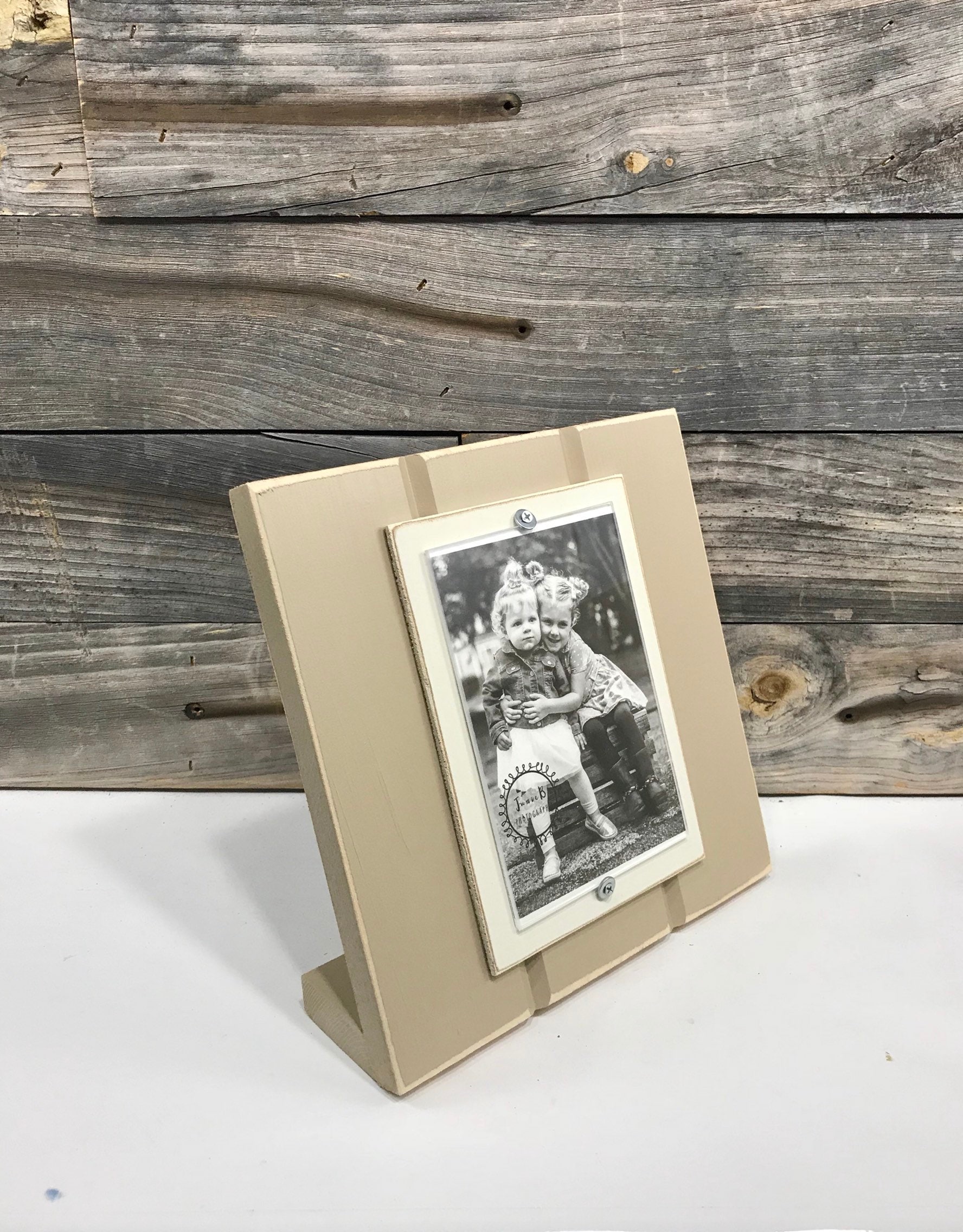 Stand up desktop picture frame holds 4x6/ vertical photo Etsy
