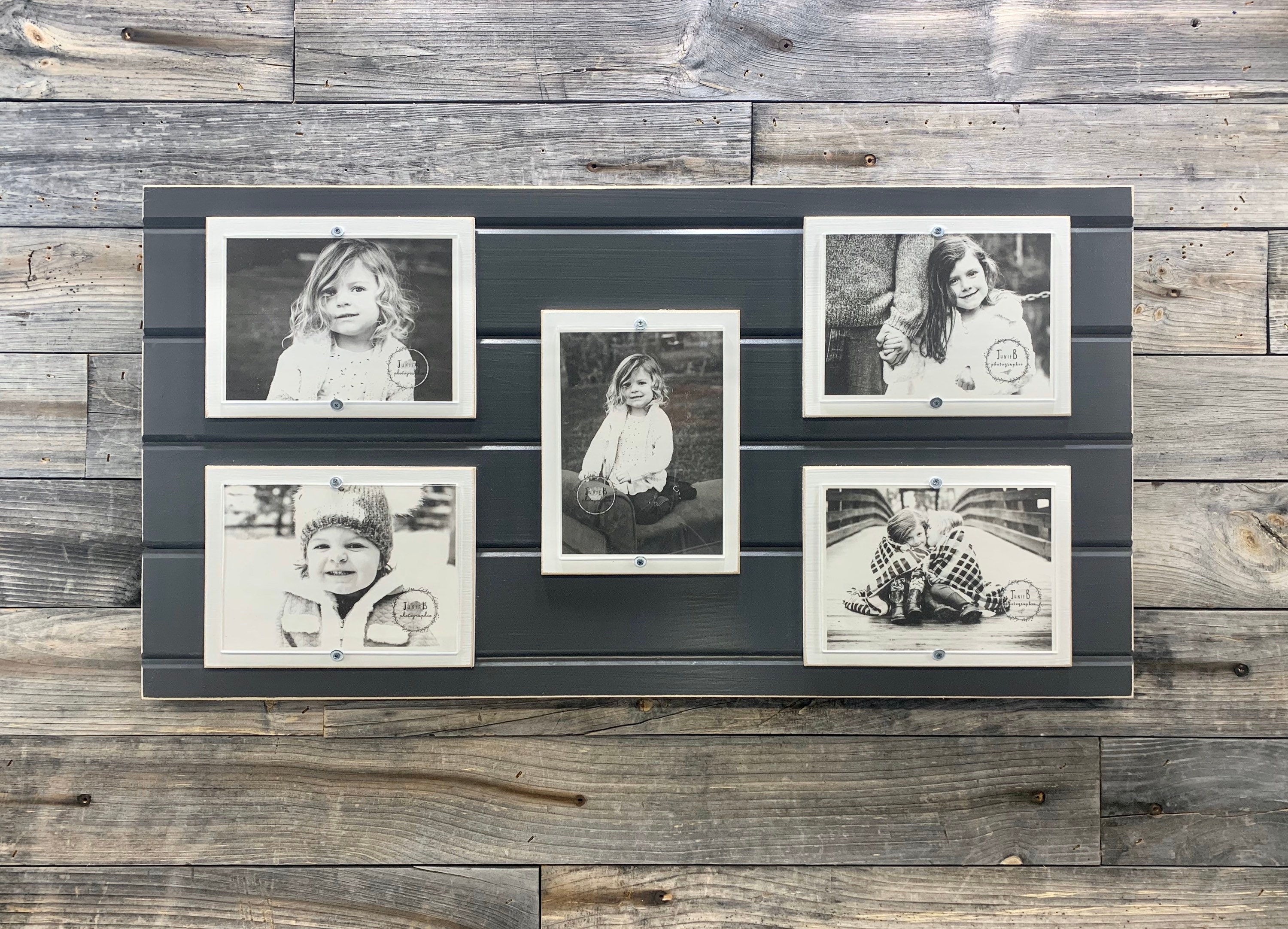 Distressed wood picture frame holds 5 5x7/ collage frame Etsy 日本