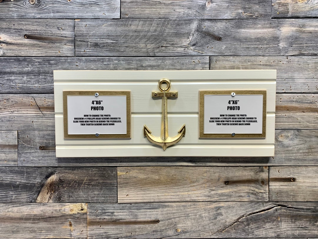 Nautical/anchor Frame Holds 2 4