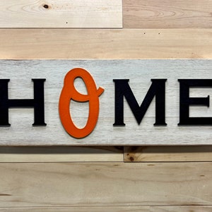 Baltimore Orioles HOME plaque, sign