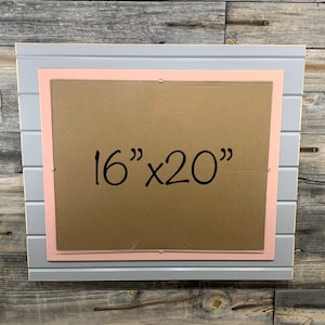 Distressed wood picture frame 16X20 nursery colors decor