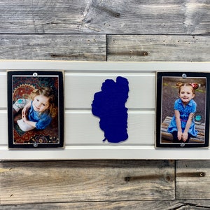 Lake Tahoe picture frame holds 4&quot;x6&quot; photo CUSTOMIZABLE