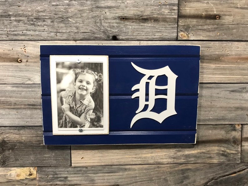 Detroit Tigers Old English D Picture Frame Holds - Etsy