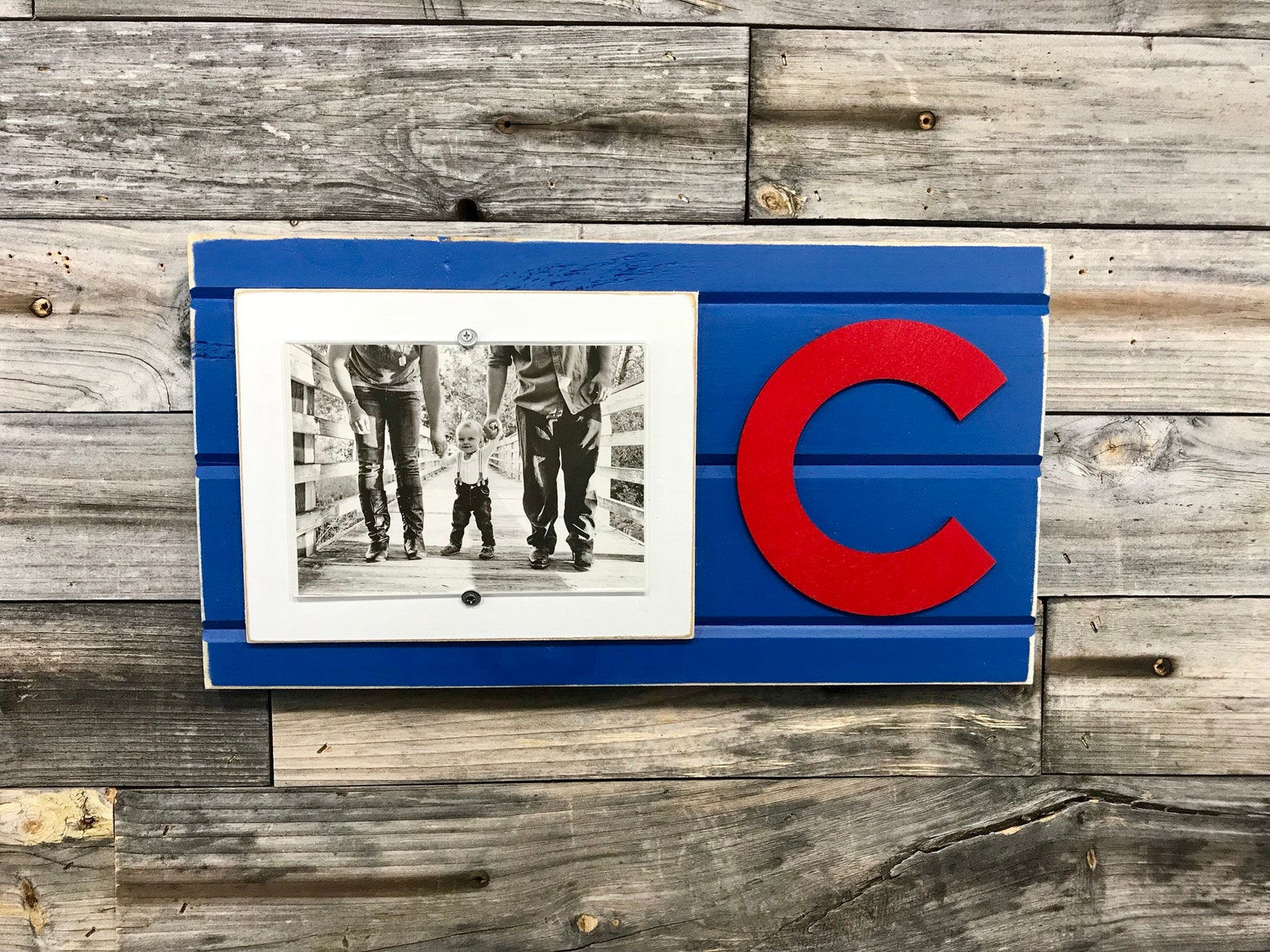 Chicago Cubs Picture Frame Holds 5 X 7 Photo Etsy