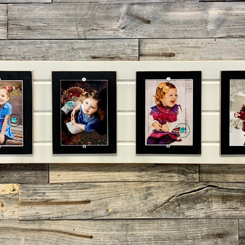 Distressed Wood Picture Frame Triple 5x7 Holds 3 5X7 Photos Etsy