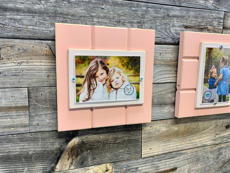 Blush Pink and Light Pink Picture Wood Frame Collage SET OF 3 Etsy