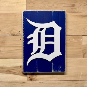 Old English D Tigers plaque