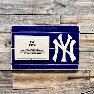 New York Yankees Picture Frame Holds 4x6 Photo - Etsy