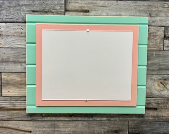 Distressed wood picture frame 11x14 nursery colors decor