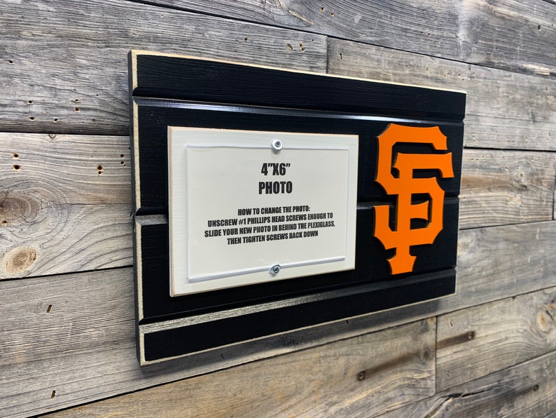 San Francisco Giants Picture Frame Holds 4x6 Etsy
