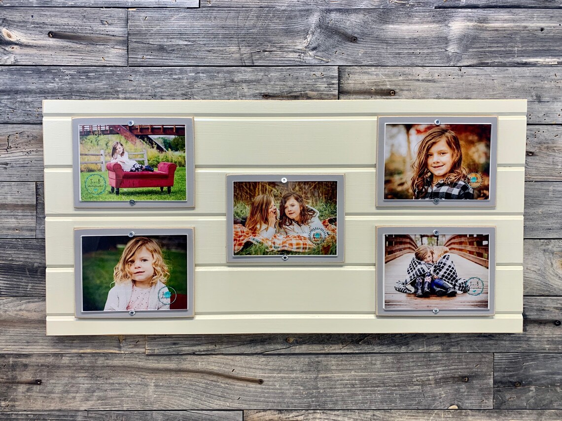 Distressed Wood Picture Frame Holds 5 5x7/ Collage Frame Etsy
