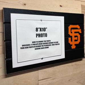 San Francisco Giants picture frame holds 8&quot;x10&quot; photo, decor