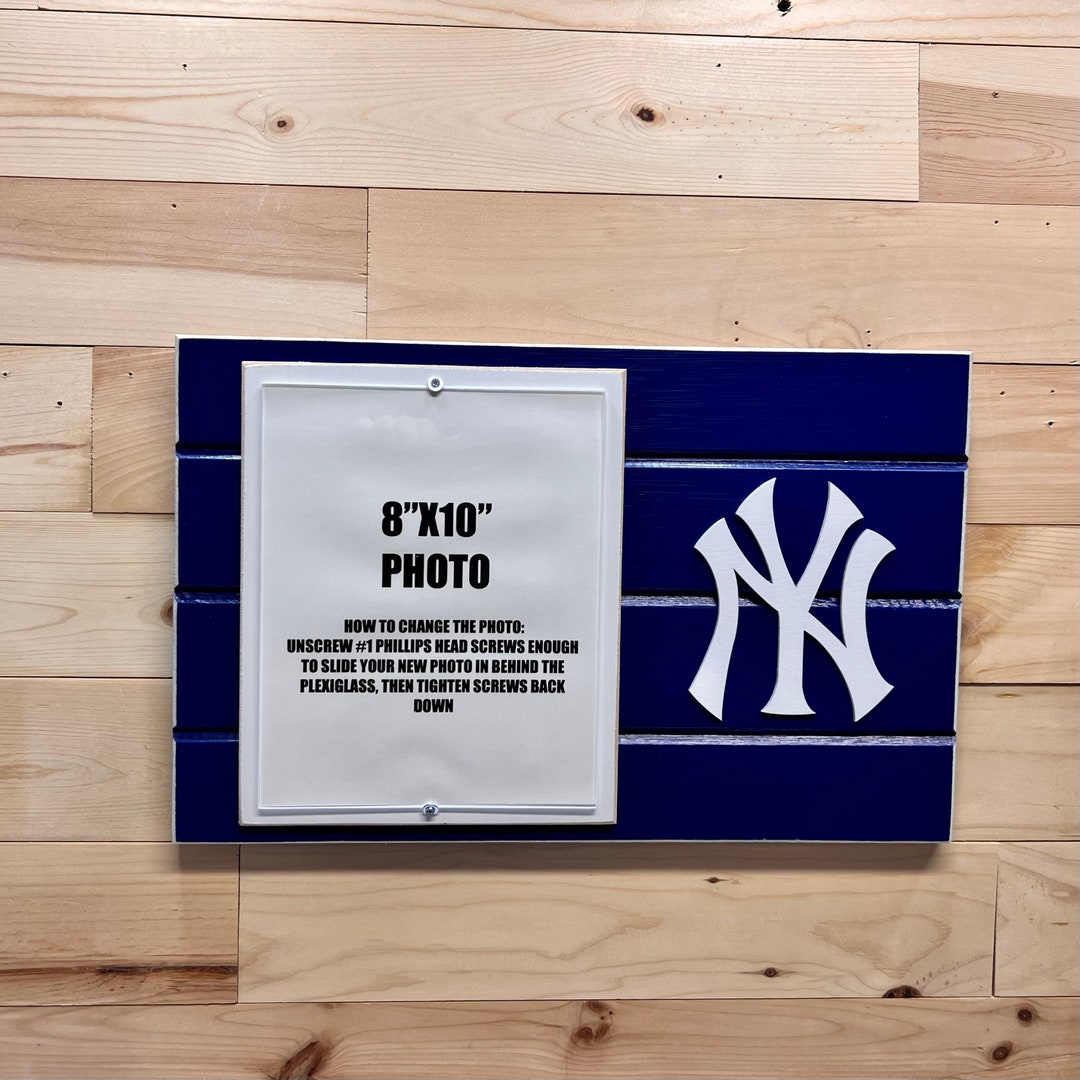 New York Yankees Picture Frame Holds 8x10 Photo, Decor Etsy