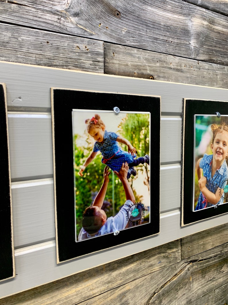 Distressed Wood Picture Frame Holds 5 5x7 Collage Frame Etsy