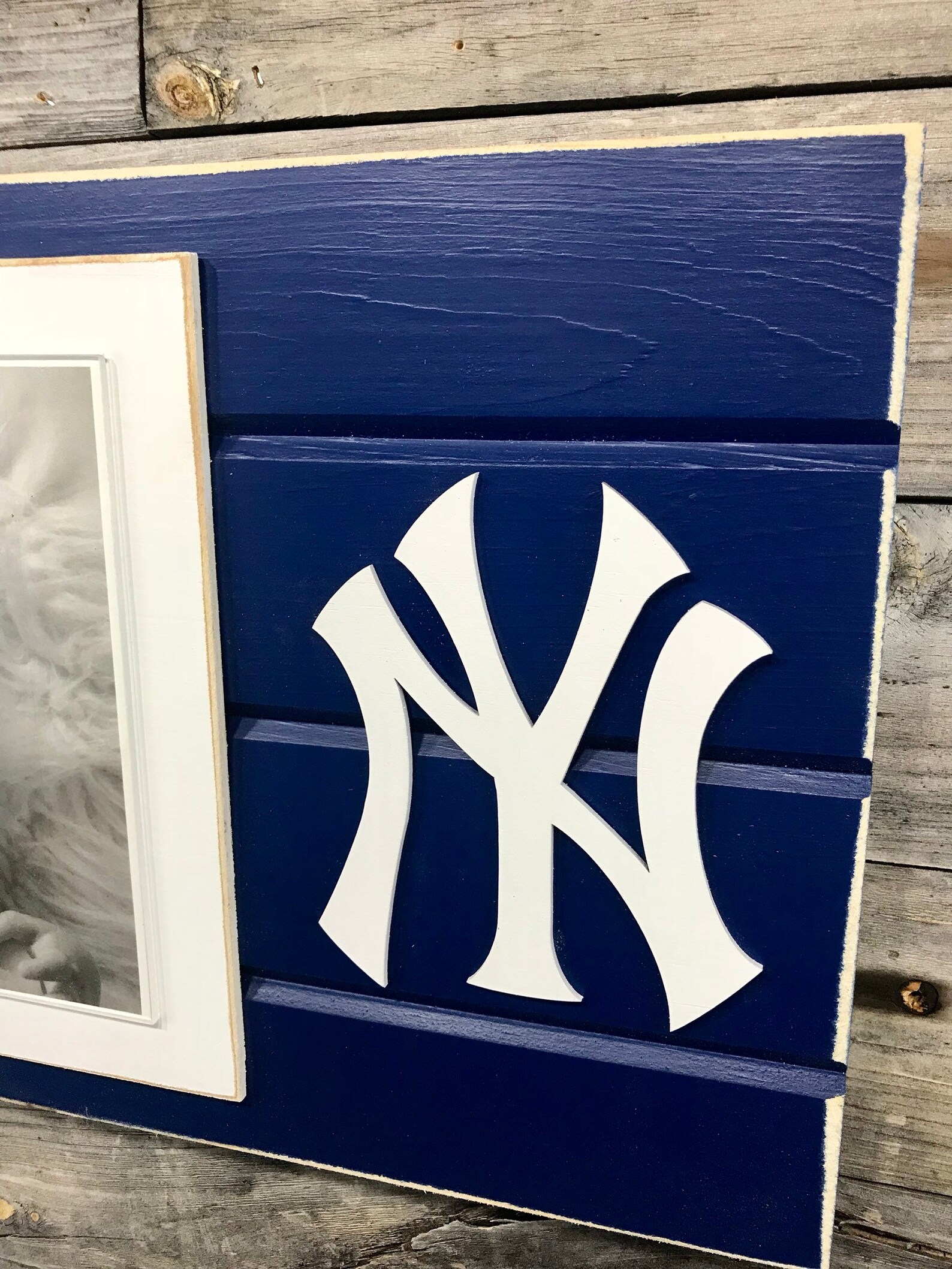 New York Yankees Picture Frame Holds 8x10 Photo Etsy