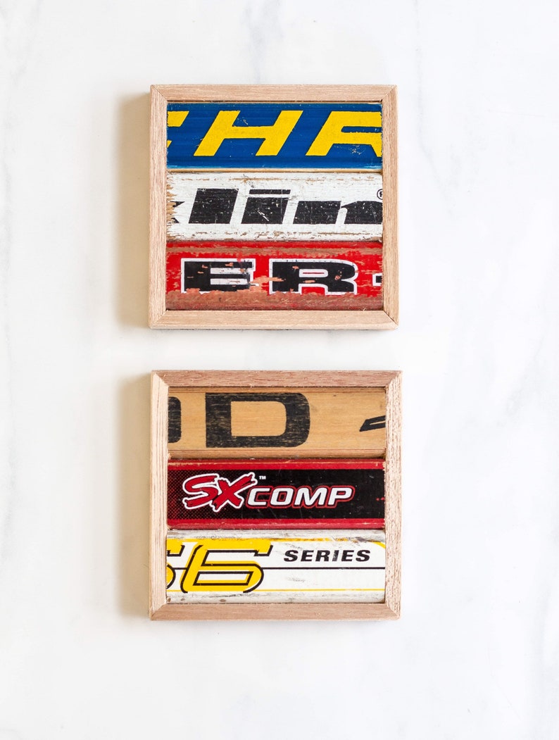 Hockey Stick Coasters set of 2 image 1