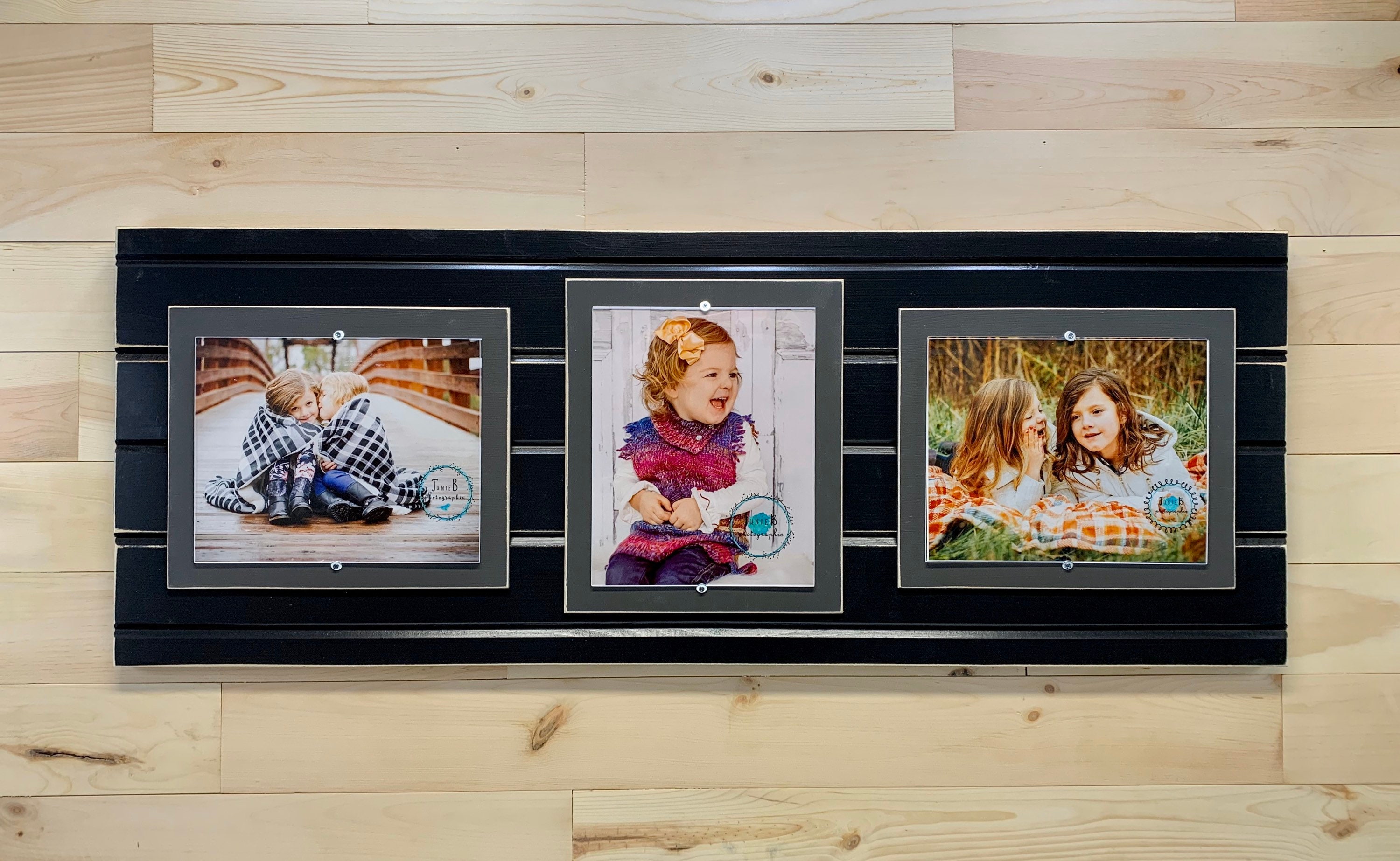 Distressed wood picture frame triple collage frame 8x10 Etsy