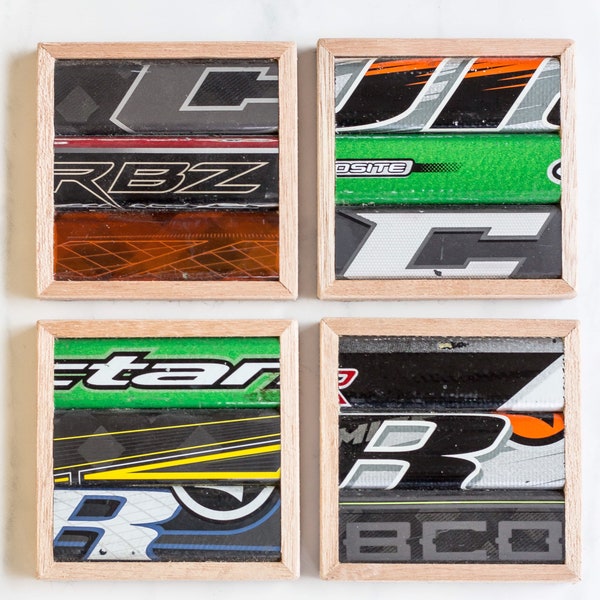 Hockey Stick Coasters (Set of 4)