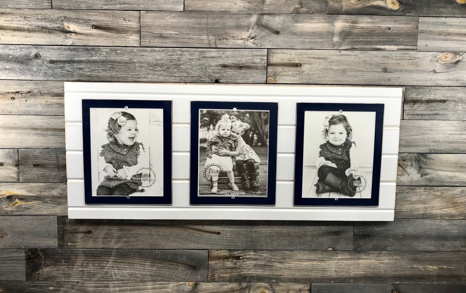 Distressed Wood Picture Frame Triple Collage Frame 8x10 Etsy