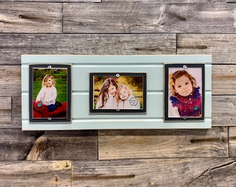Lot De 3 Cadres Photo En Bois Blanc B&M - Format 5x7 Pouces - Neufs