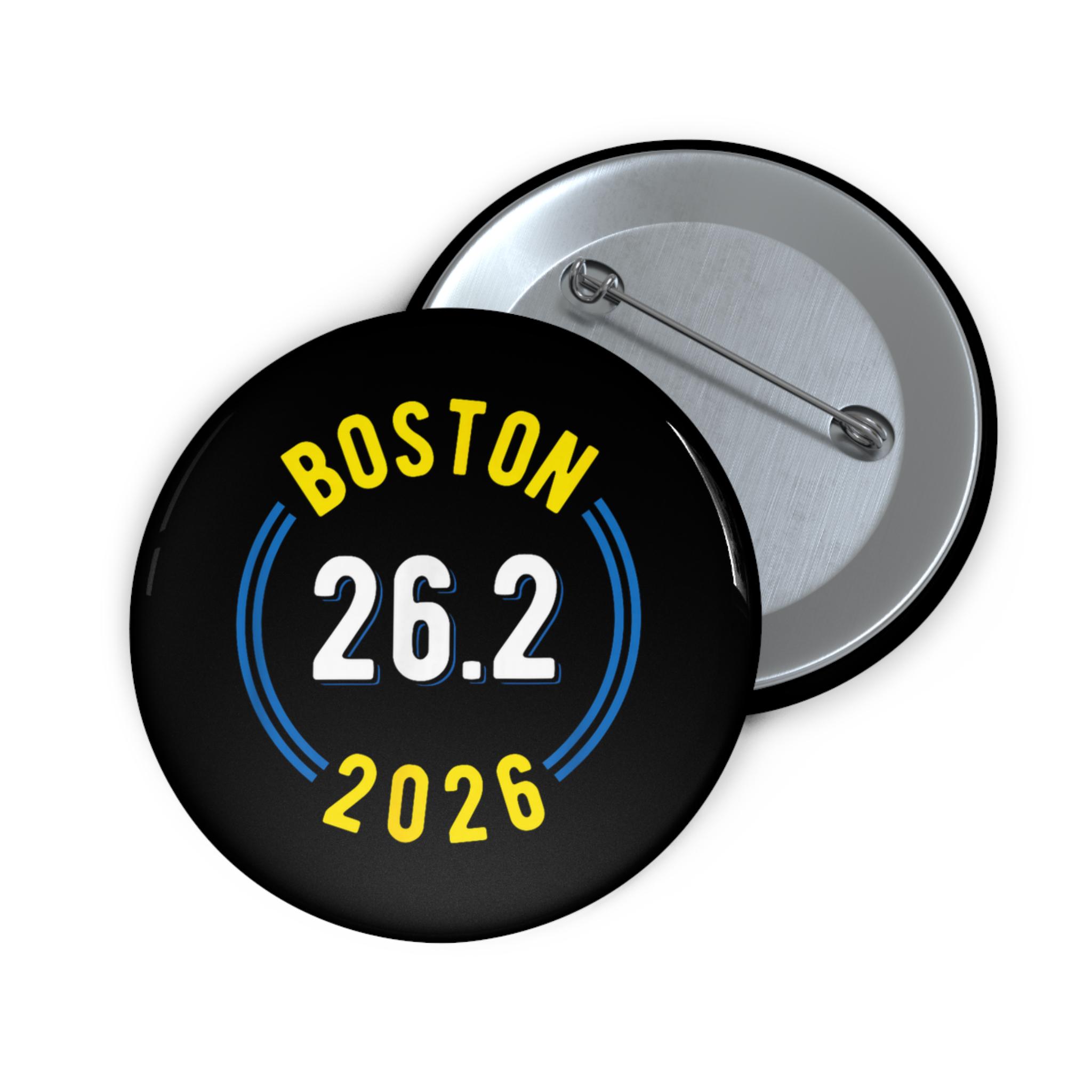 Boston Marathon 2026 26.2 Pin Button, Marathon Runner Gift for Sport ...