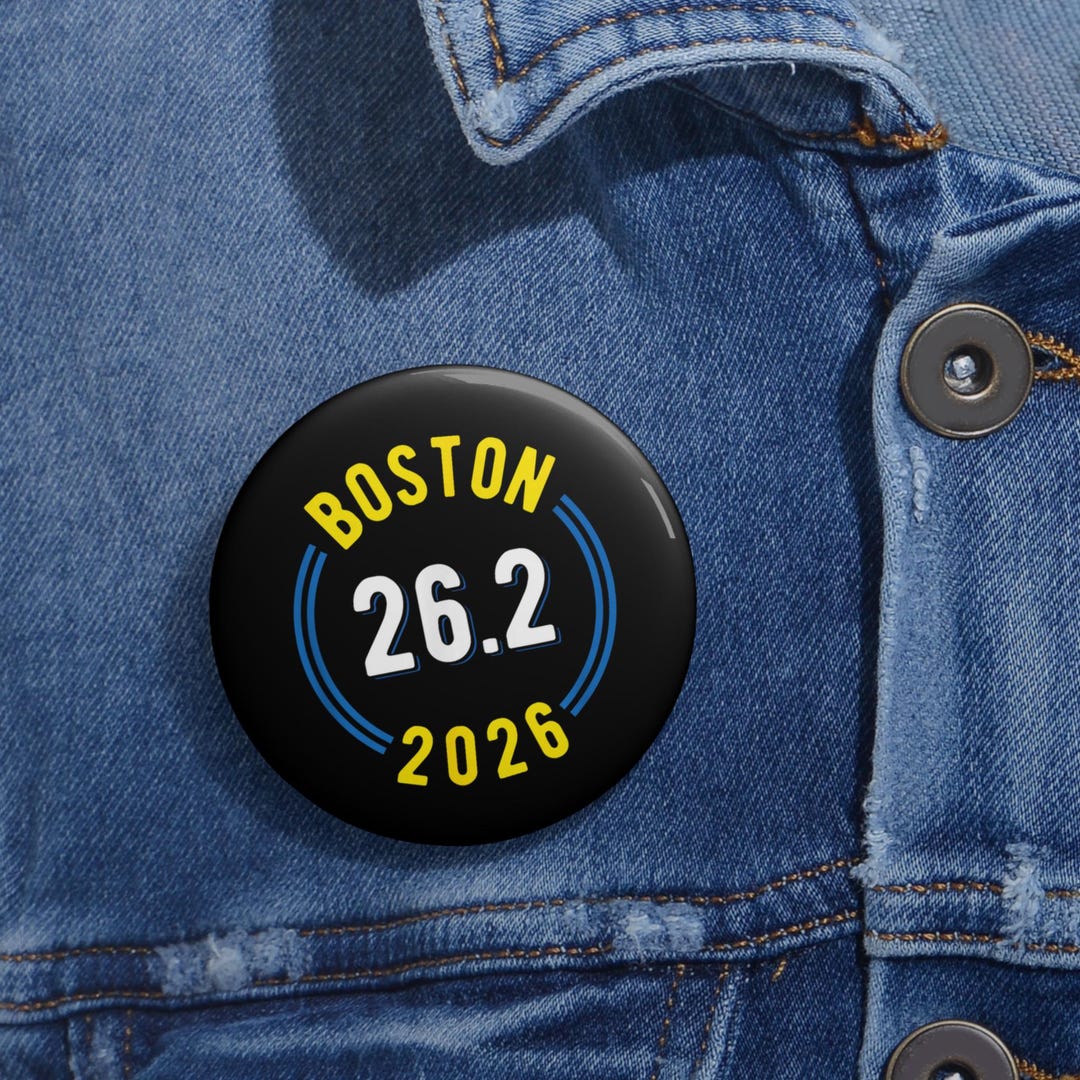 Boston Marathon 2026 26.2 Pin Button, Marathon Runner Gift for Sport ...
