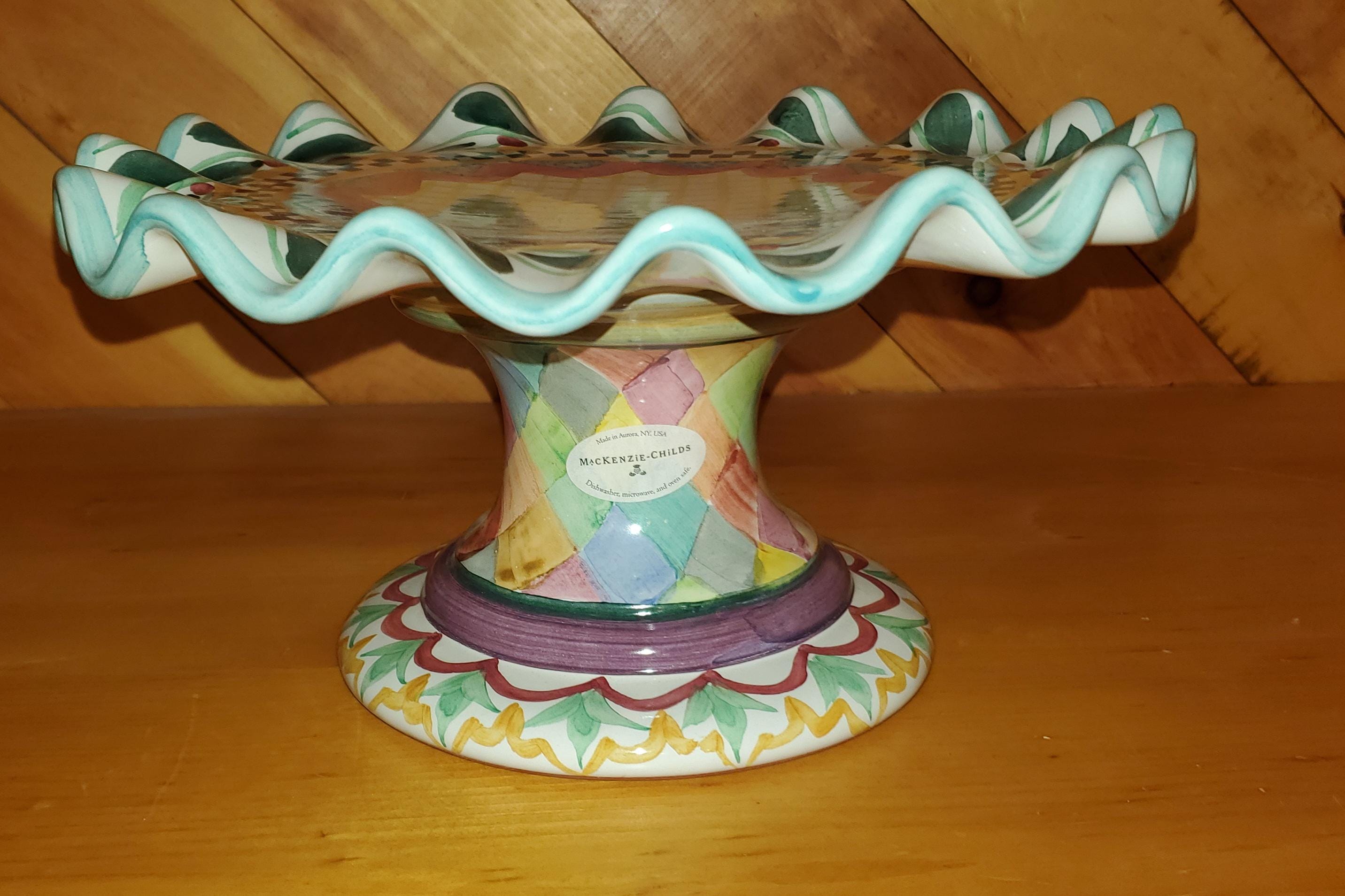 Mackenzie Childs Cake Stand - Etsy Mackenzie Childs Cake Stand - Etsy